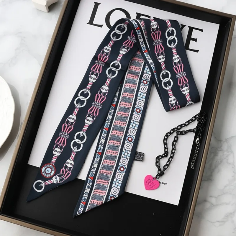 Fashion Skinny Silk Scarf for  - Women Fashion Necktie ulasan dan harga