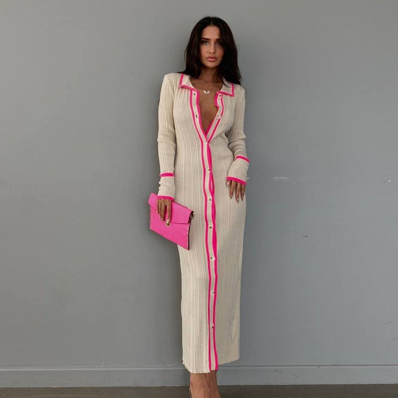 Autumn Knitted Long-sleeved Bu - Longline Cardigan Knit ulasan dan harga