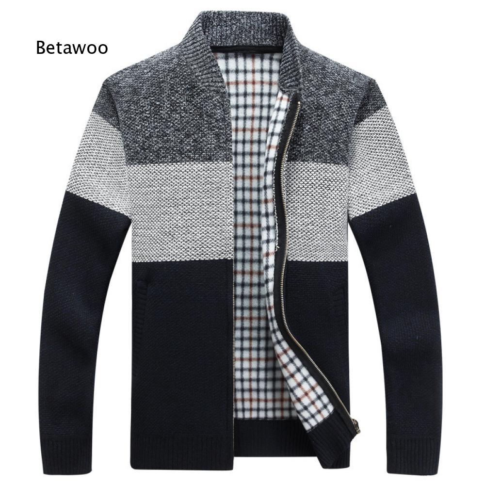 Men Casual Thick Knitted Cardi - Longline Cardigan Knit ulasan dan harga
