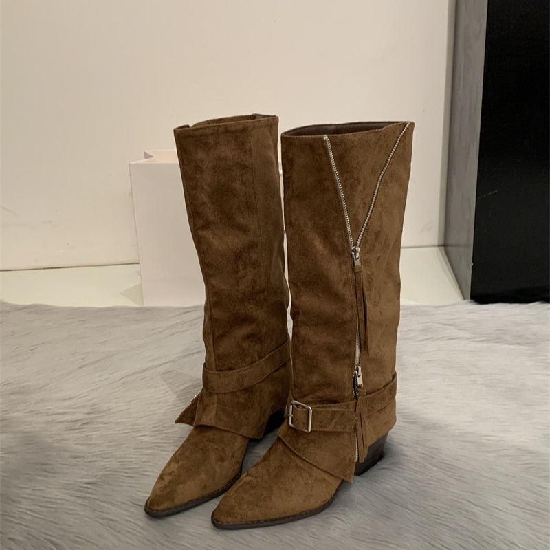 Women's Boots Vintage Suede Le - Women Fashion Youtube ulasan dan harga