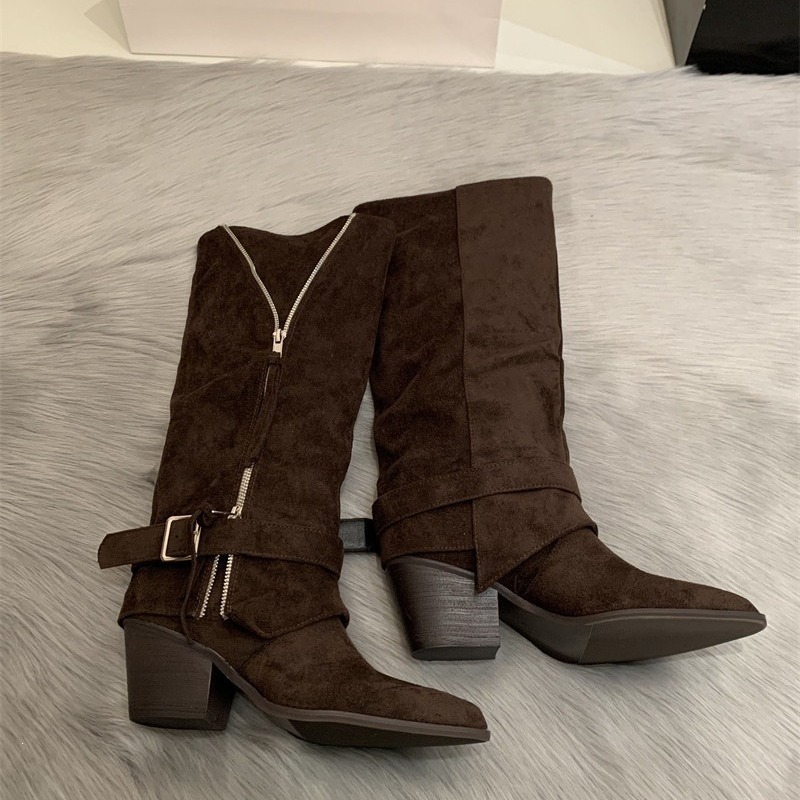 Women's Boots Vintage Suede Le - Women Fashion Youtube ulasan dan harga