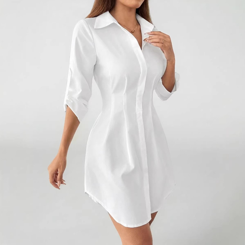 Women Long Sleeve Shirt Dress  - Longline Cardigan Knit ulasan dan harga
