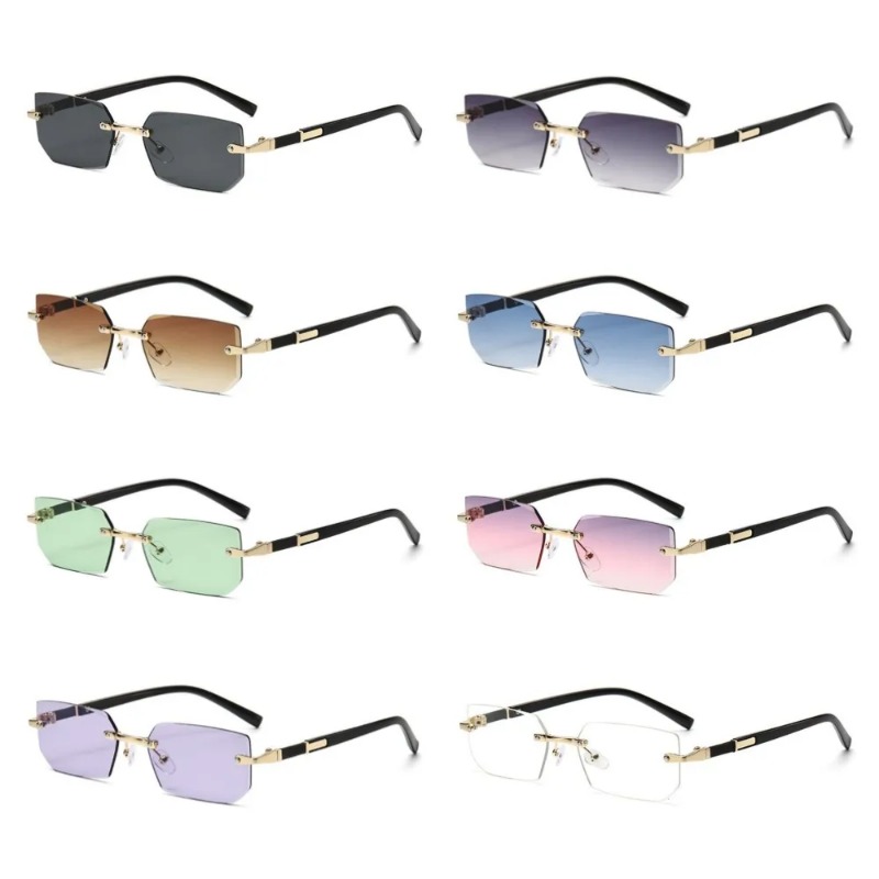Trendy Rimless Sunglasses for  - Women Fashion Glasses ulasan dan harga